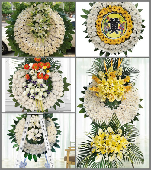 湖北武汉市新洲区辛冲镇曲背湖村花圈速递